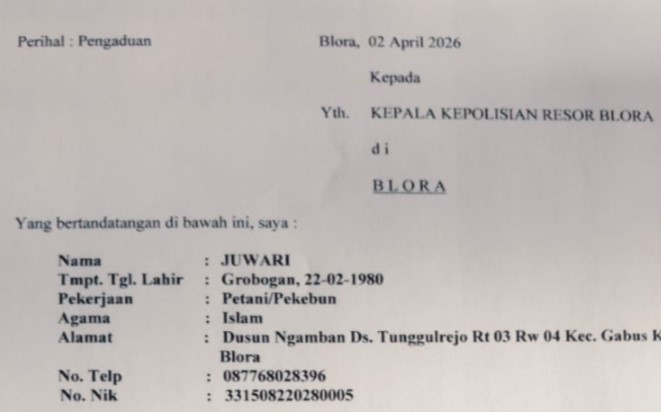 Sekap dan Peras Petani di Blora, JTAM Kembali Terseret, Ancaman Rp100 Juta hingga Setoran Bulanan