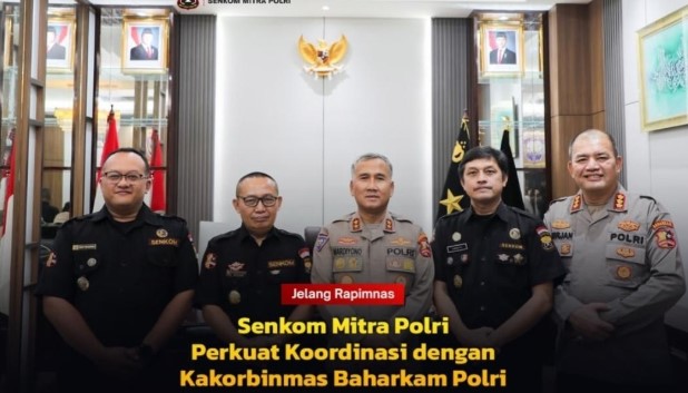 Jelang Rapimnas, Senkom Mitra Polri Perkuat Sinergi Kamtibmas Bersama Baharkam Polri